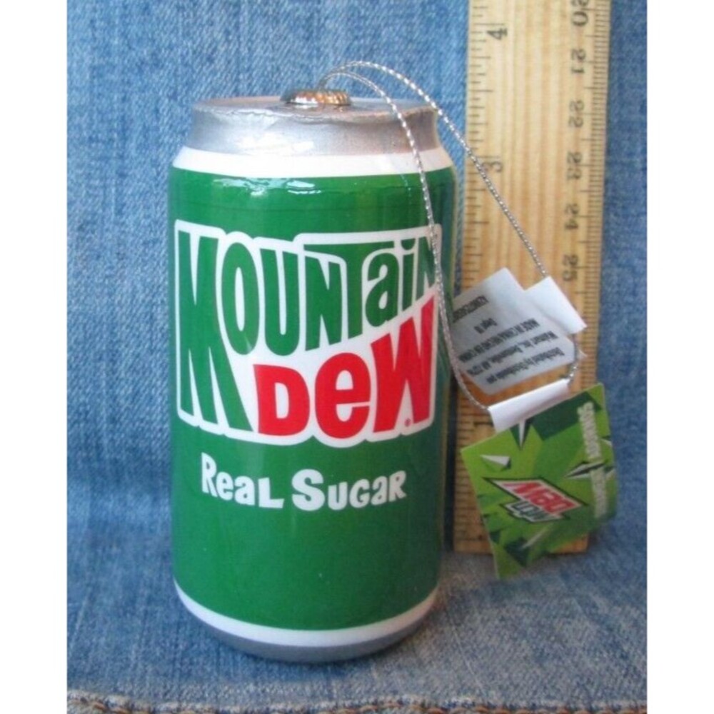 2025 Mountain Dew Soda Can Christmas Ornament Ruz Foodie New